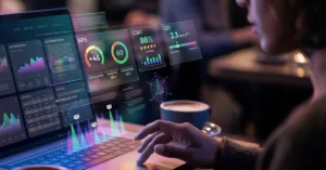 NPS, CSAT and CES metrics dashboard for enterprise contact center